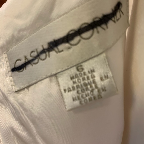 Casual Corner Textured White Summer ☀️Dress - Picture 3 of 3